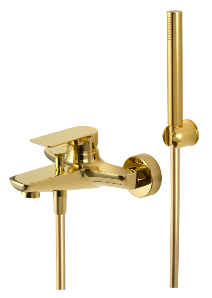 Смеситель для ванны Remer Infinity I02DO, золото глянцевое