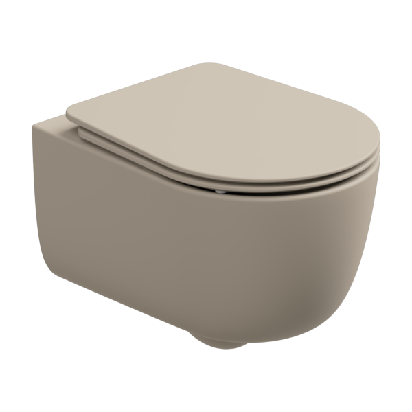 Чаша подвесного унитаза со смывом Smart Clean GSG Ceramic Design Hit! HIWCSO034, Sabbia Matt