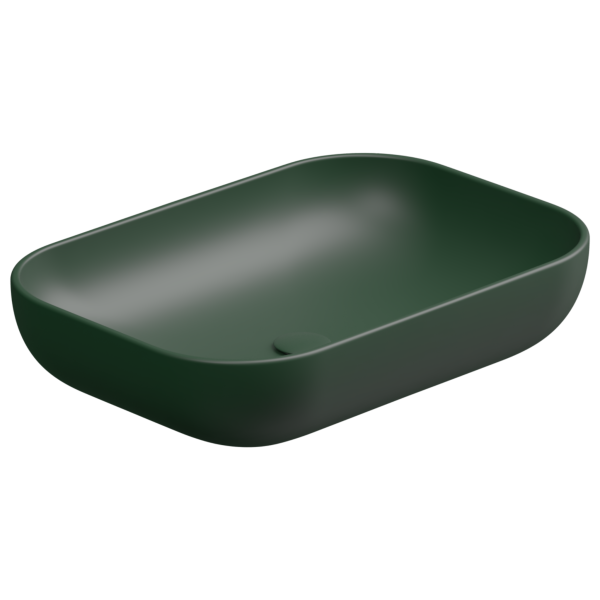 Раковина накладная 60x42 см GSG Ceramic Design Easy EALAVRE60036, Smeraldo Matt