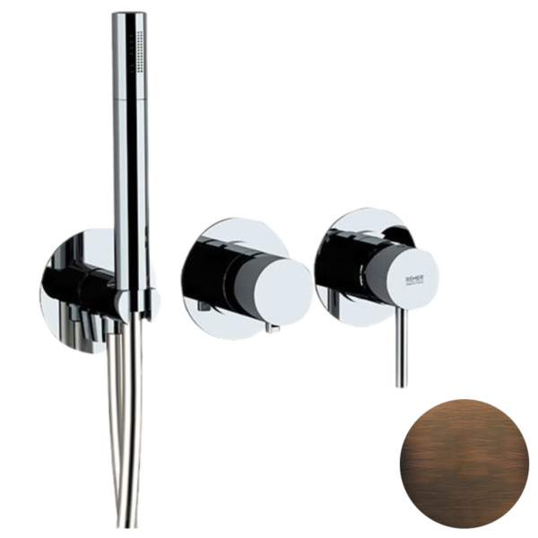 Смеситель для душа Remer X Style X97D3PWBBR, бронза масляная