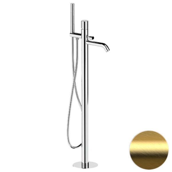 Смеситель для ванны Remer Celebrity CEC08BG, золото брашированное