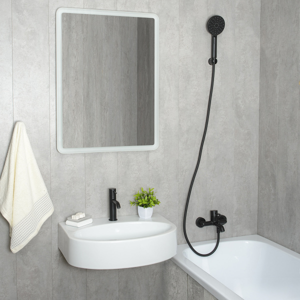 Смеситель для ванны Mariani Next B14212NS, черный матовый