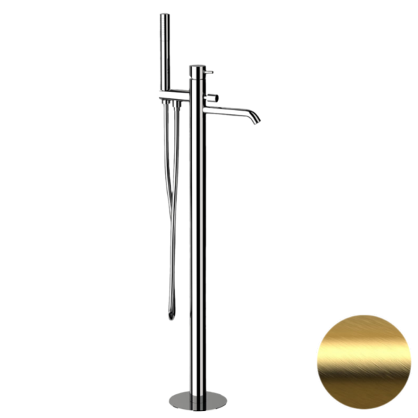 Смеситель для душа Daniel Tokyo TK678DP, золото брашированное