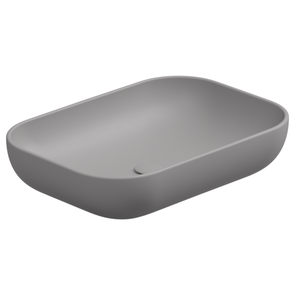 Раковина накладная 60x42 см GSG Ceramic Design Easy EALAVRE60038, Fumo Matt