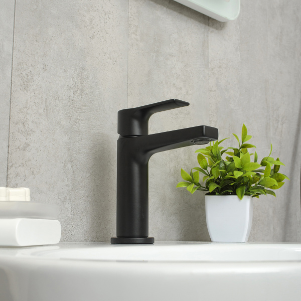 Смеситель для раковины Mariani Kali A14380KL12, черный матовый