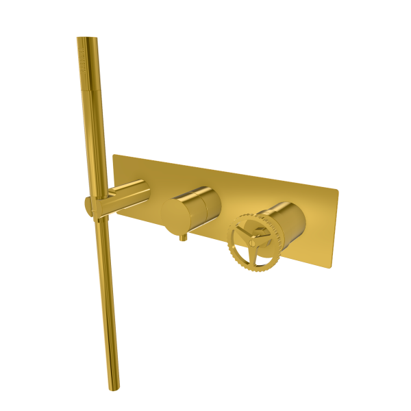 Смеситель для душа Remer Chrono CH97D3WBDO, золото глянцевое