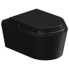 Чаша подвесного унитаза GSG Ceramic Design Cruise CRWCSO002, черный глянцевый