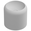 Раковина накладная 42 см GSG Ceramic Design Petra PELAVSECOLFS001, белый матовый