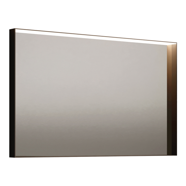 Зеркало 120 см с подсветкой Onsen 20-LD-T1-120-NE, чёрный матовый