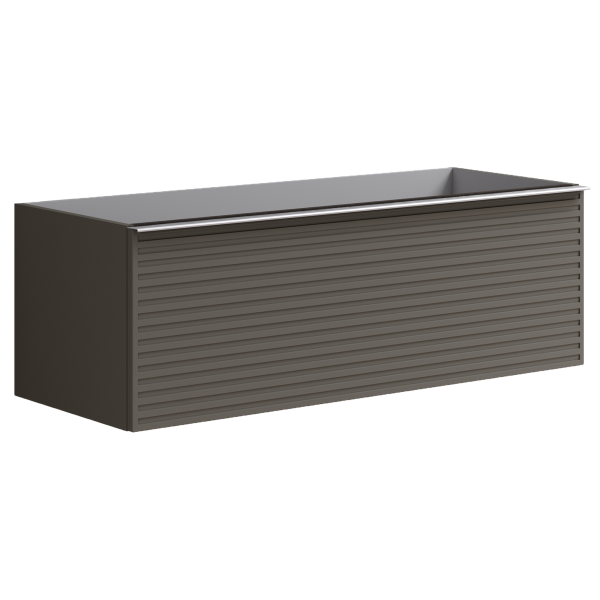  Тумба для раковины с 2 ящиками 120см Onsen Pixel 68-BP-122-S2-M23,  серый 