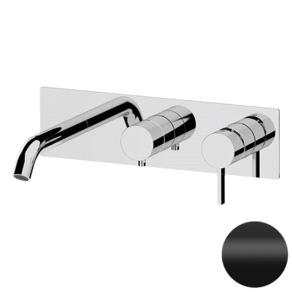 Смеситель для ванны Remer Metrica MC54D3NO, черный матовый