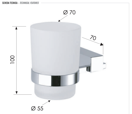 Стакан Remer SQ SQ15CR