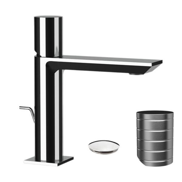 Смеситель для раковины Remer Edge EG610NP, никель брашированный