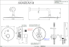 Душевая система  Mariani Next B1616BNSTB30, нержавеющая сталь