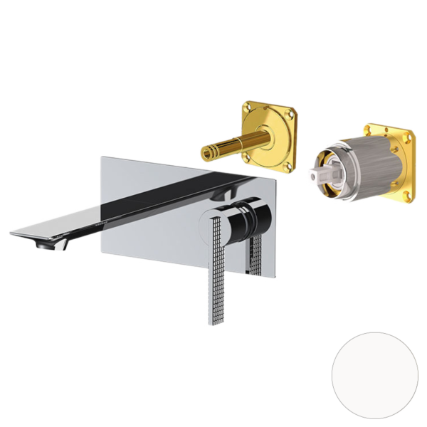 Смеситель для раковины Daniel Club ANC632LKB14, белый матовый