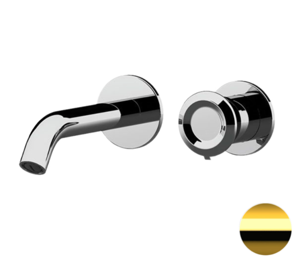 Смеситель для раковины Remer Element ET15PDO, золото глянцевое