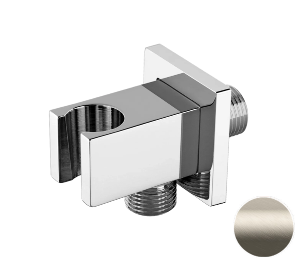 Держатель ручного душа с подключением шланга Remer 337QXV, сталь