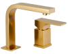 Смеситель для раковины Remer Absolute AU57BG, золото брашированное