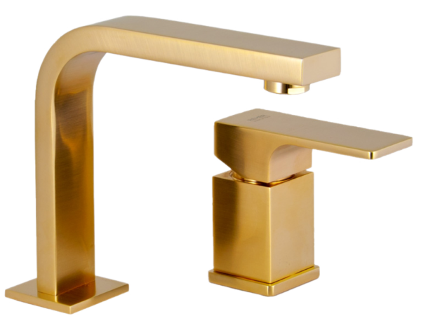 Смеситель для раковины Remer Absolute AU57BG, золото брашированное