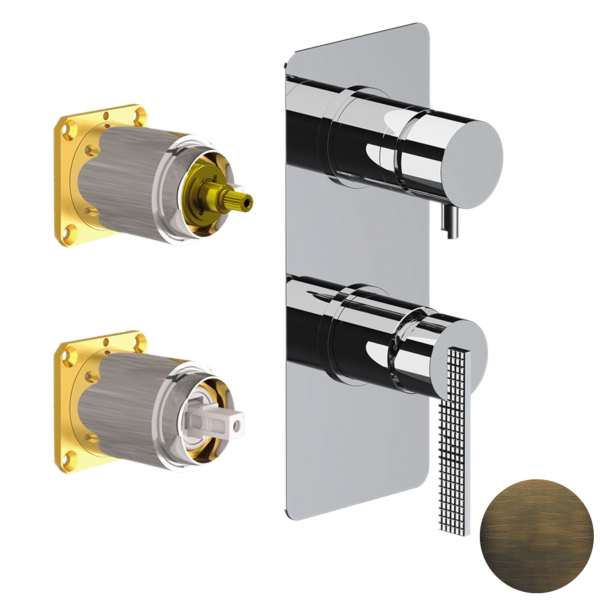 Смеситель для душа Daniel Club ANC612D3KBSM, латунь Сан-Марко