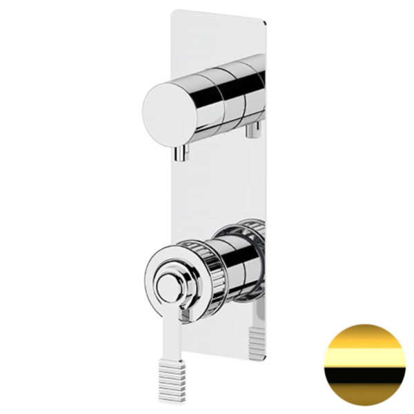 Смеситель для душа Remer Atelier AL93WBDO, золото глянцевое