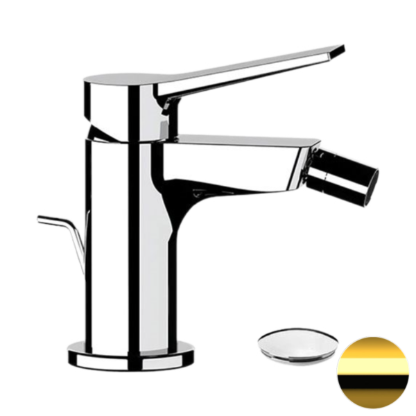 Смеситель для биде Remer Slash SL20DO, золото глянцевое