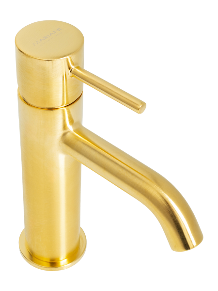Смеситель для раковины Mariani Next A22380NS12, золото брашированное