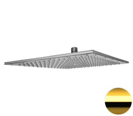 Верхний душ с шарнирным соединением 35 см Remer 359SSXLDOX, золото глянцевое