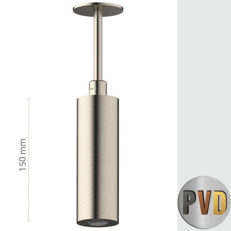 Верхний душ потолочный Daniel Steel SS1A578PELCM15, черный брашированный PVD