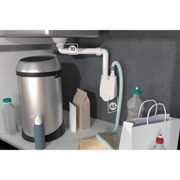 Сифон  1”½×ø40  для кухонной мойки с экономией пространства OMP Tea 1750.501.6