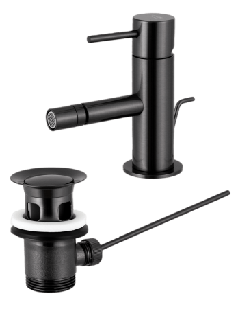 Смеситель для биде Remer X Style X20CFP, чёрный брашированный хром