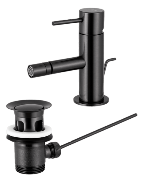 Смеситель для биде Remer X Style X20CFP, чёрный брашированный хром