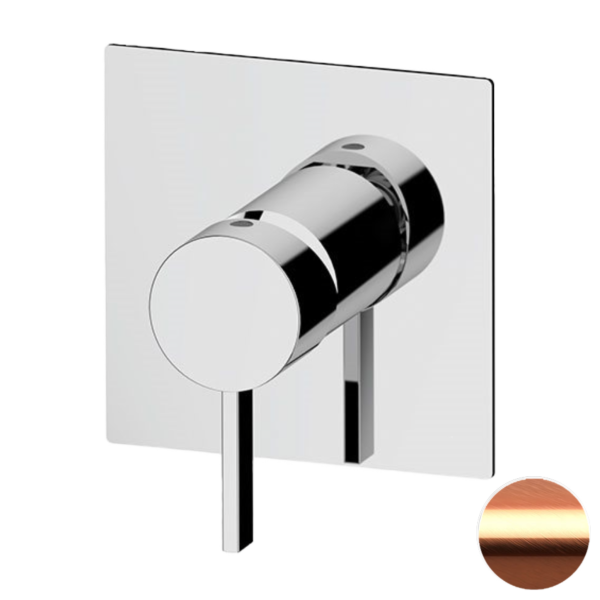 Смеситель для душа Remer Metrica MC30QRP, медь брашированная