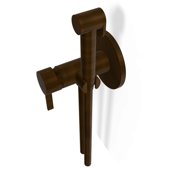 Гигиенический душ со смесителем Remer Metrica MC65WBR, бронза масляная