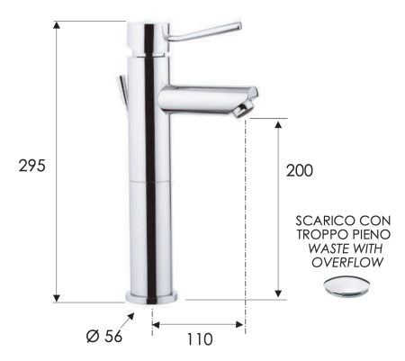 Смеситель для раковины Remer Minimal N10L