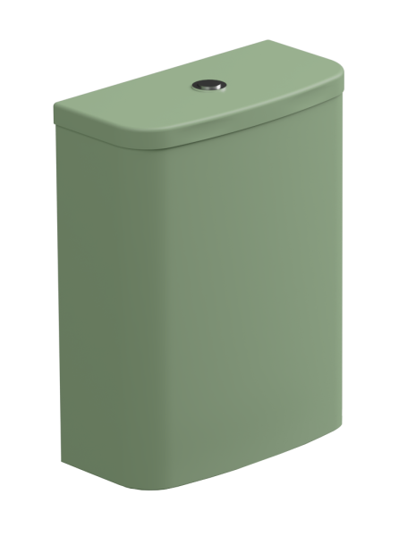 Бачок для напольного унитаза с механизмом смыва GSG Ceramic Design Like LKCIMBL031 + ACS82, Salvia Matt