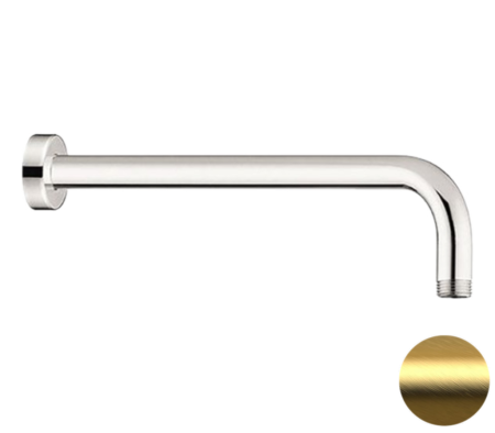 Кронштейн для верхнего душа 40 см Remer 343L40BG, золото брашированное