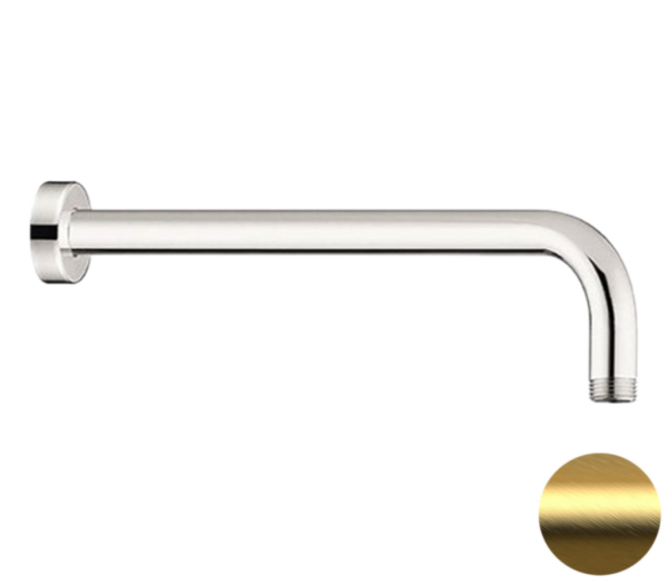 Кронштейн для верхнего душа 40 см Remer 343L40BG, золото брашированное