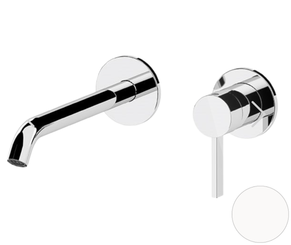 Смеситель для раковины Remer Metrica MC15PLBO, белый матовый