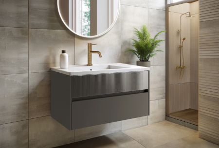 Тумба для раковины 60 см Onsen Niwa 71-BP-060-M23-V23, угольно-серый