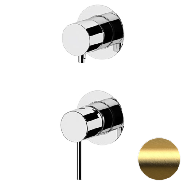 Смеситель для душа Remer X Style X93PWBBG, золото брашированное