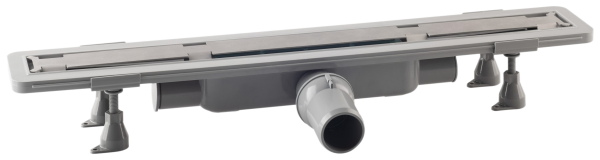 Дренажный канал 80 см, решетка под плитку, гидрозатвор, ABS, горизонтальный выход OMP Tea Renova Unseen 5953.205.8