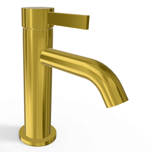 Смеситель для раковины Remer Metrica MC12HS, латунь брашированная PVD