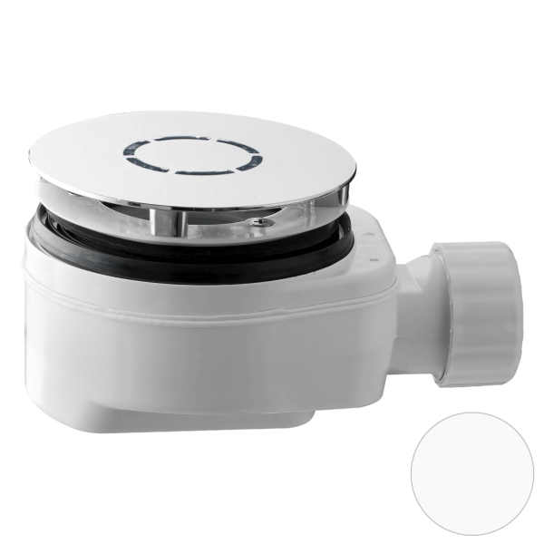 Сифон для душевого поддона OMP Tea Aloha 6261.086.6.XD, белый матовый