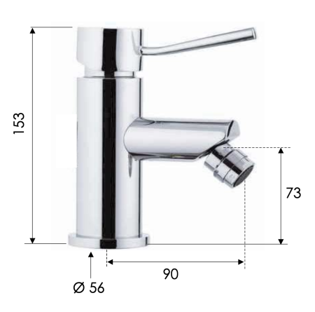 Смеситель для биде Remer Minimal N21