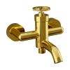 Смеситель для ванны Remer Chrono CH05DO, золото глянцевое