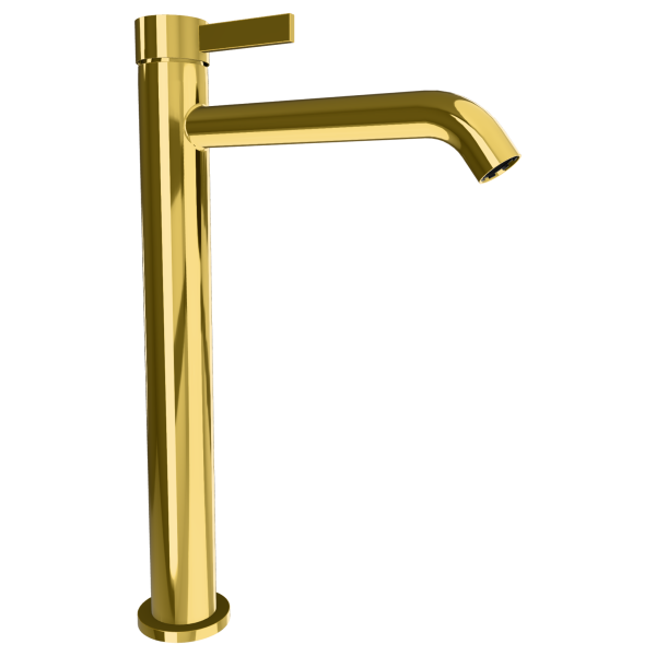 Смеситель для раковины Remer Metrica MC11LXLDO, золото глянцевое