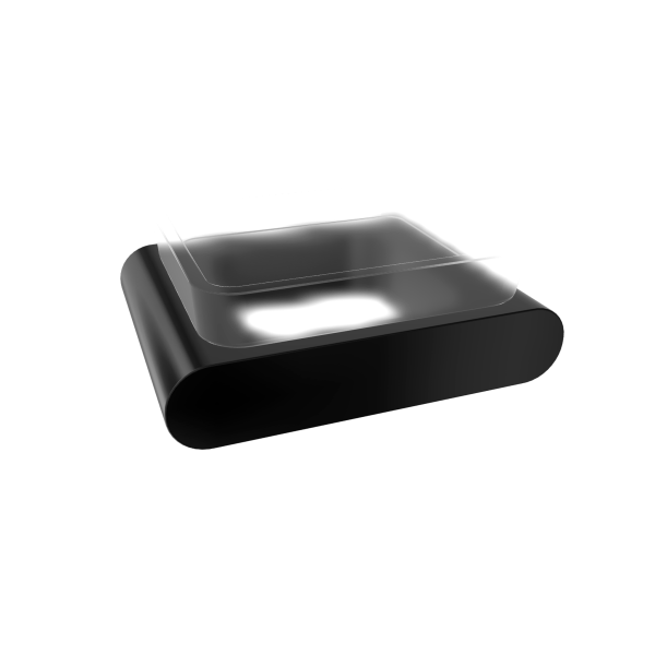 Мыльница Remer Lounge LN10CFP, черный брашированный хром