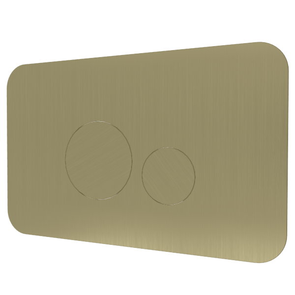 Кнопка смыва Remer RB810CH, шампань брашированная PVD