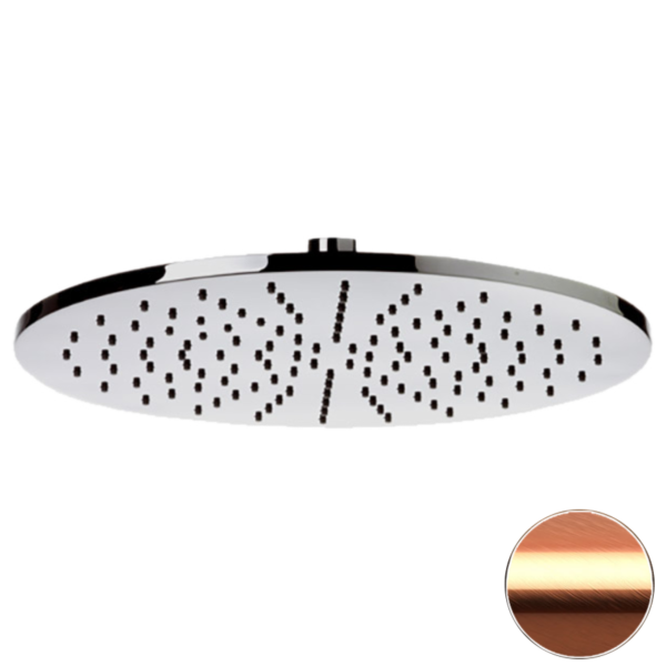 Верхний душ с шарнирным соединением 30 см Remer 359MM30RPX, медь брашированная